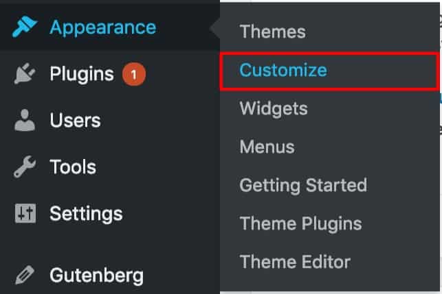 Appearance Customize