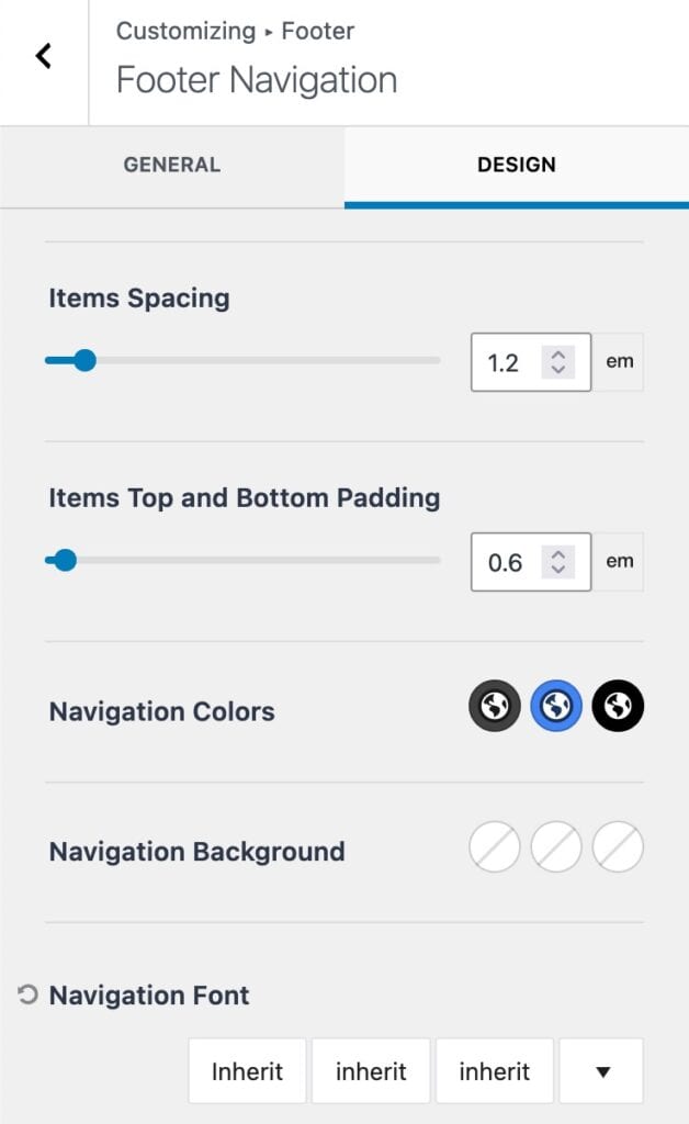 Footer Navigation Design