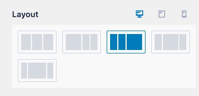 Multi columns layout