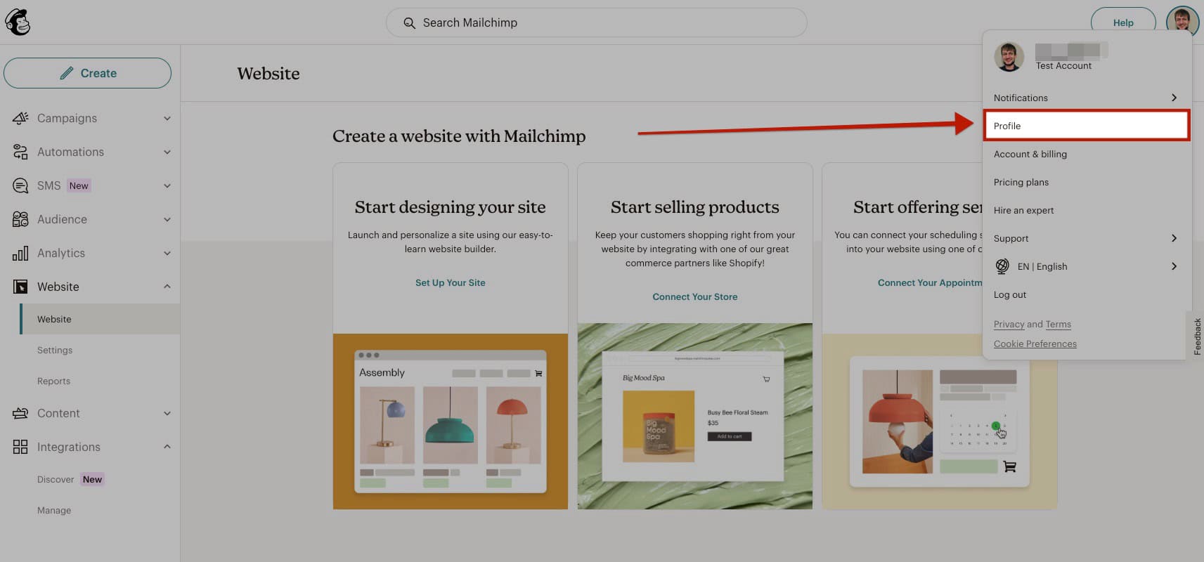 Mailchimp Step 2