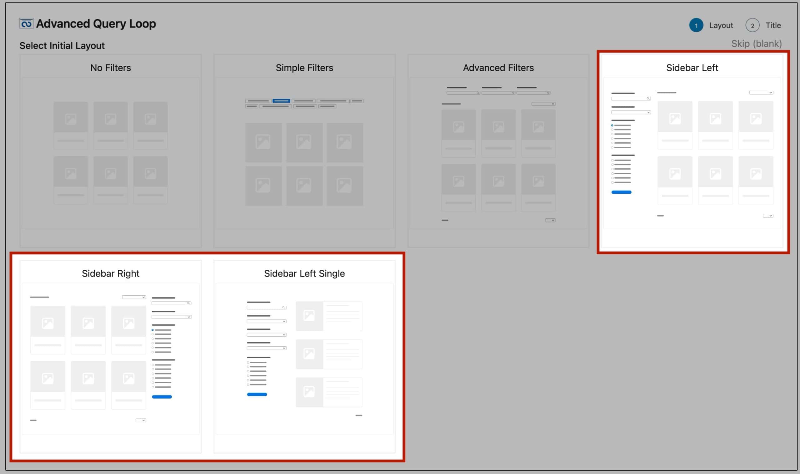 Sidebar Layouts