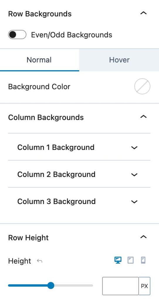 Table Style Settings C