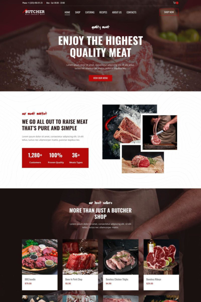 Butcher Shop Starter Template