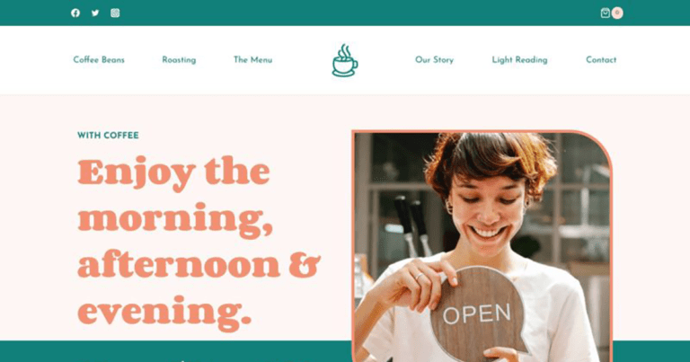 coffee shop starter template