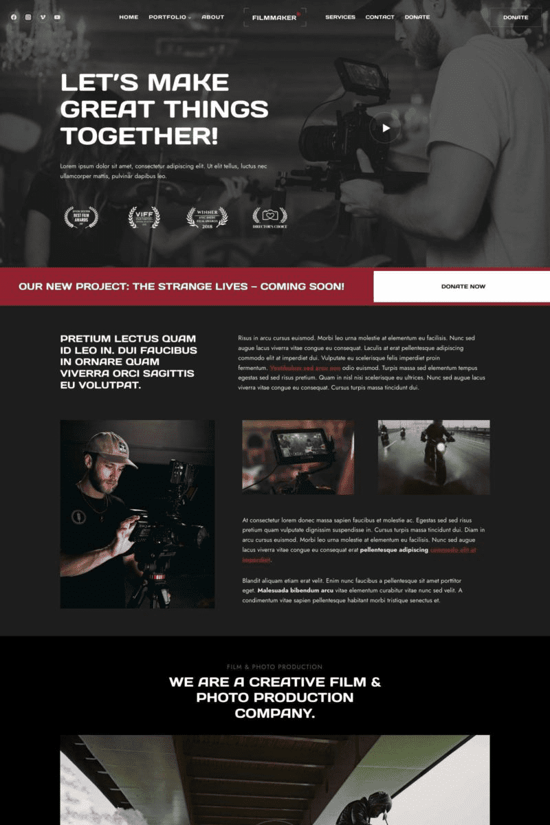 Filmmaker Starter Template