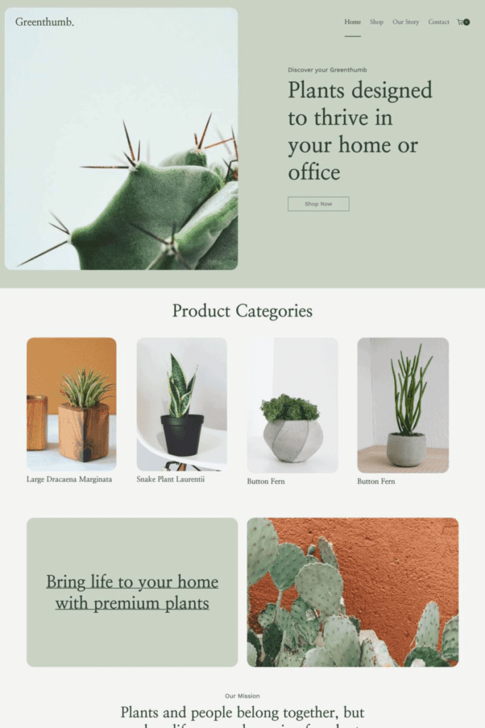 green thumb starter template