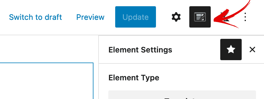 kadence elements toggle