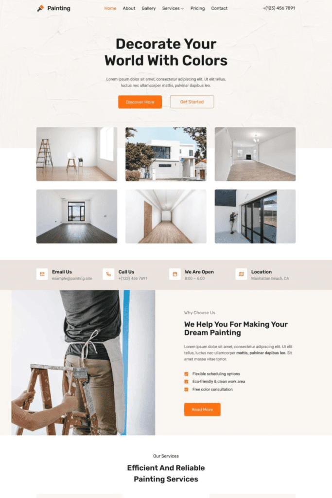 Painting Service Starter Template