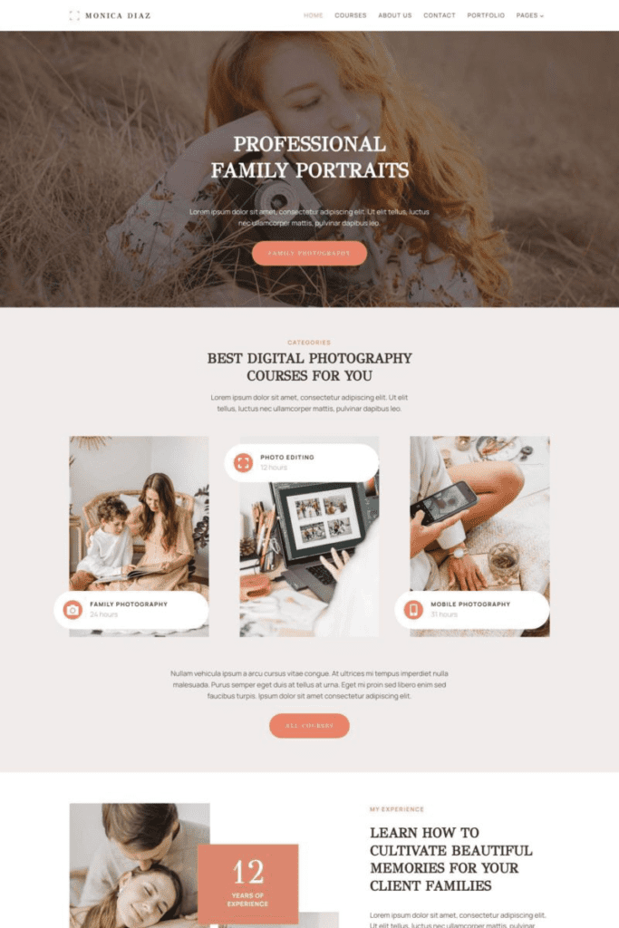 Photo Course Starter Template